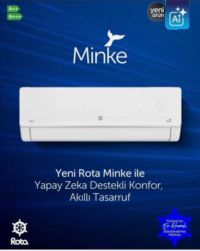 Rota Minke 24.000 Btu A+++ Enerji Sınıfı Inverter Wifi R32 [Yeni Ürün] - Görsel 2